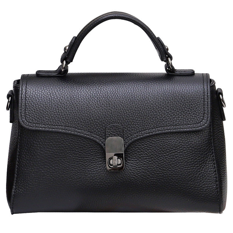 First Layer Cowhide Casual Handheld Versatile Crossbody Bag