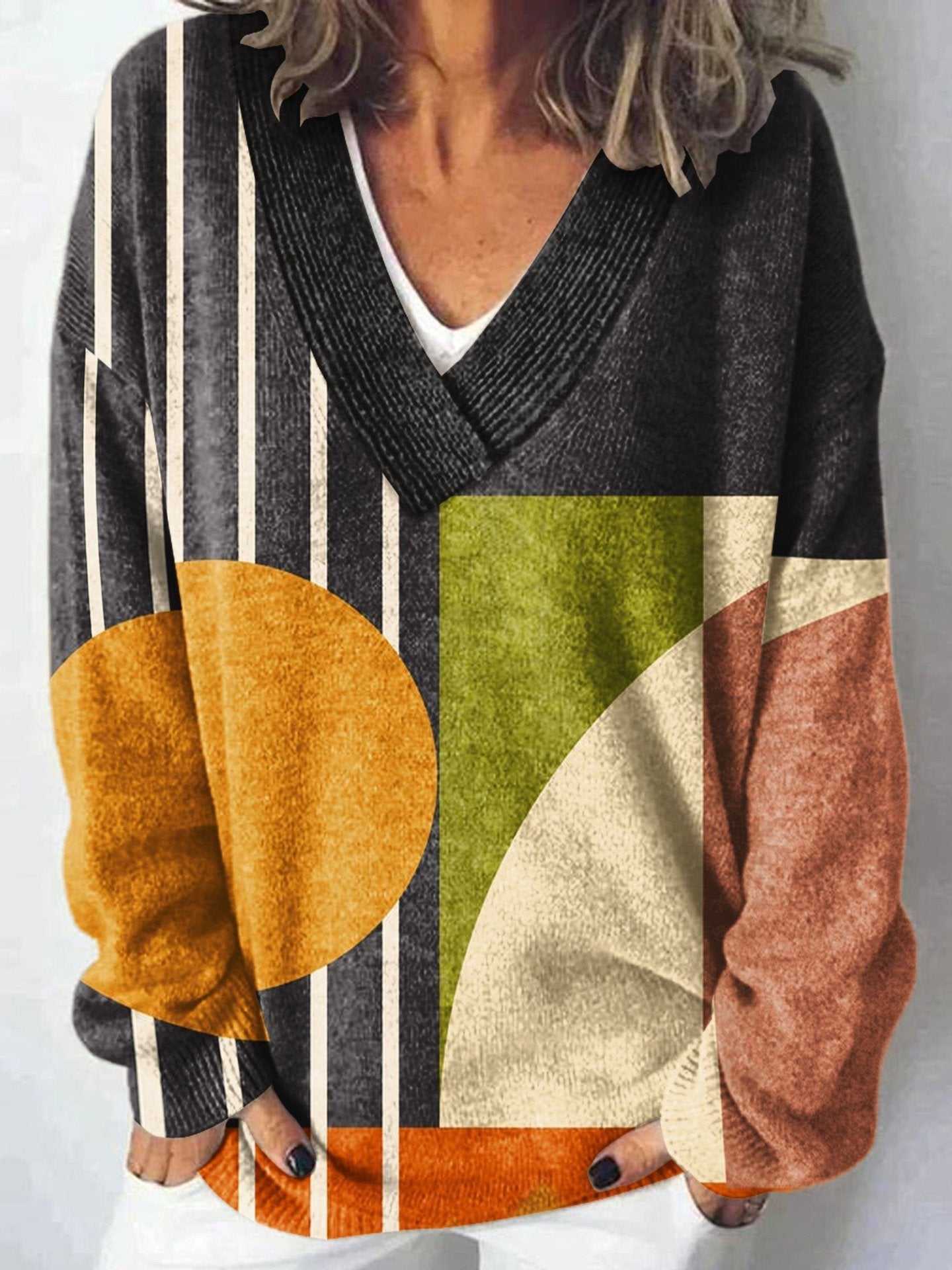 Loose And Lazy Style Soft Glutinous Pullover Women's Top