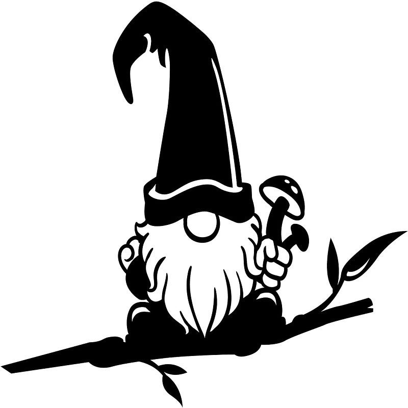 Dwarf Metal Garden Decoration Art Deco Art Silhouette