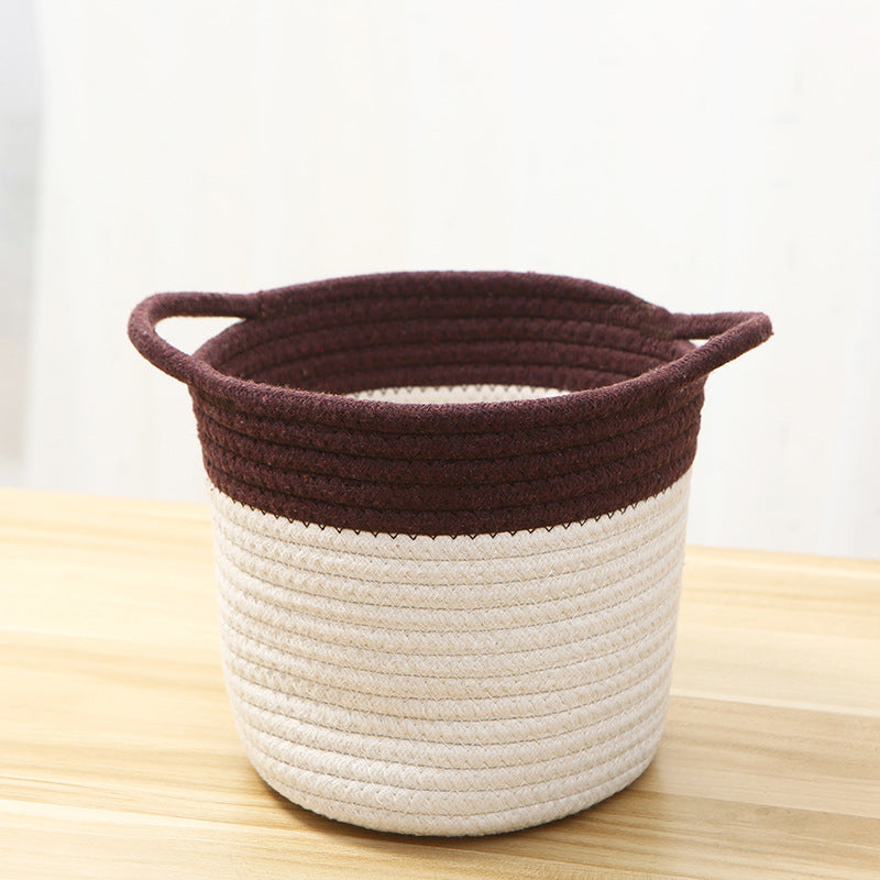 Creative Cotton Rope Art Bucket