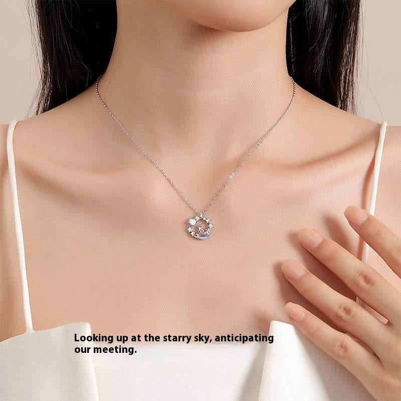 Light Luxury Exquisite Cold And Clear Feeling No Fading Cat Necklace