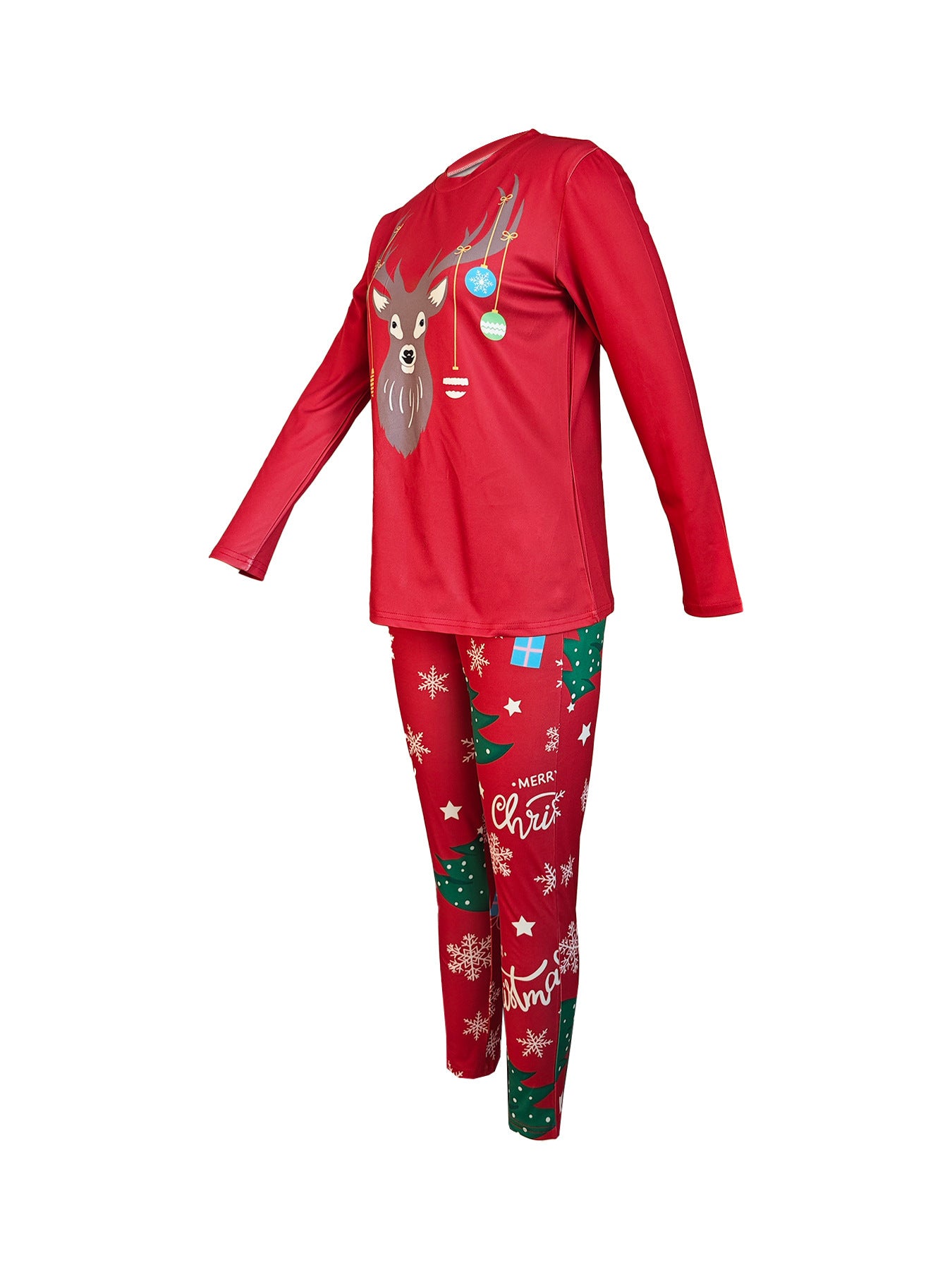 Christmas Animal Print Long-sleeved Trousers