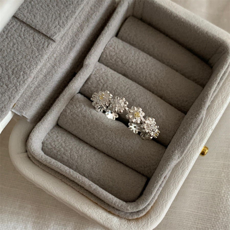 925 Sterling Silver Simple Bracelet Non-fading All-matching Little Finger Ring