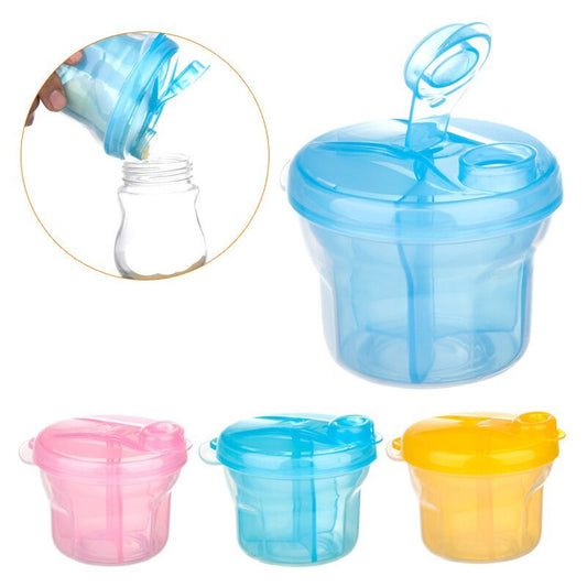 Portable three grid milk powder box