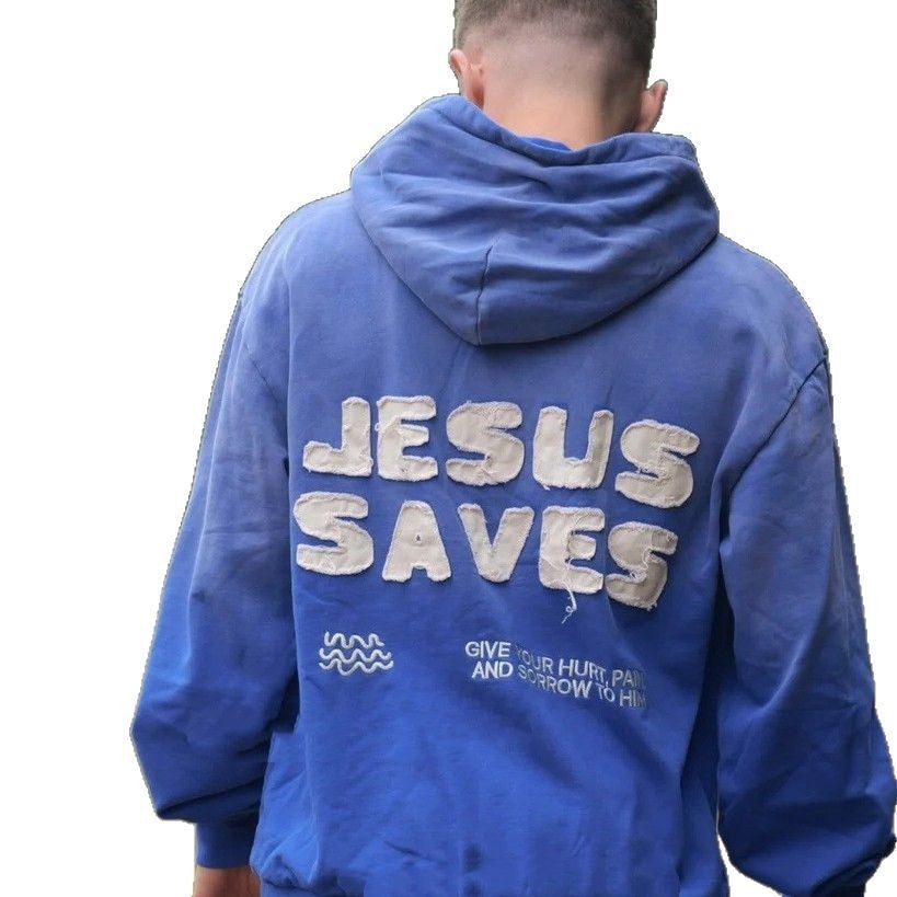 Drop-shoulder Sleeve Hoodie Sweater