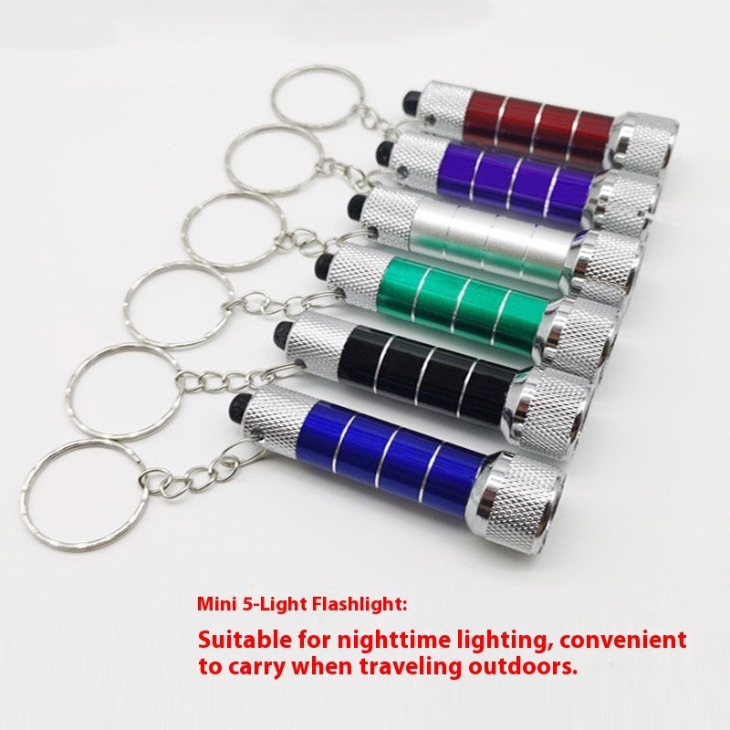 Mini 5led Lamp Flashlight Keychain Lighting