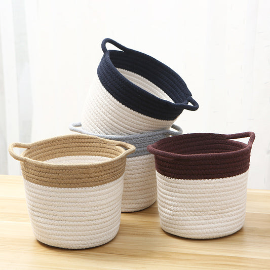 Creative Cotton Rope Art Bucket