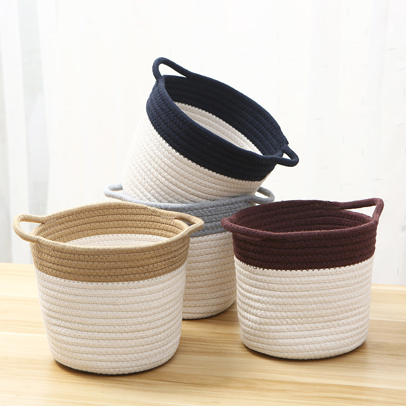 Creative Cotton Rope Art Bucket