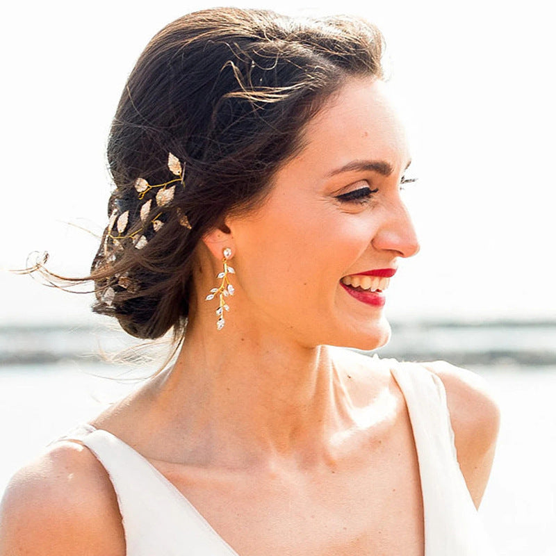 Personalized Creative Leaf-shaped Earring Women