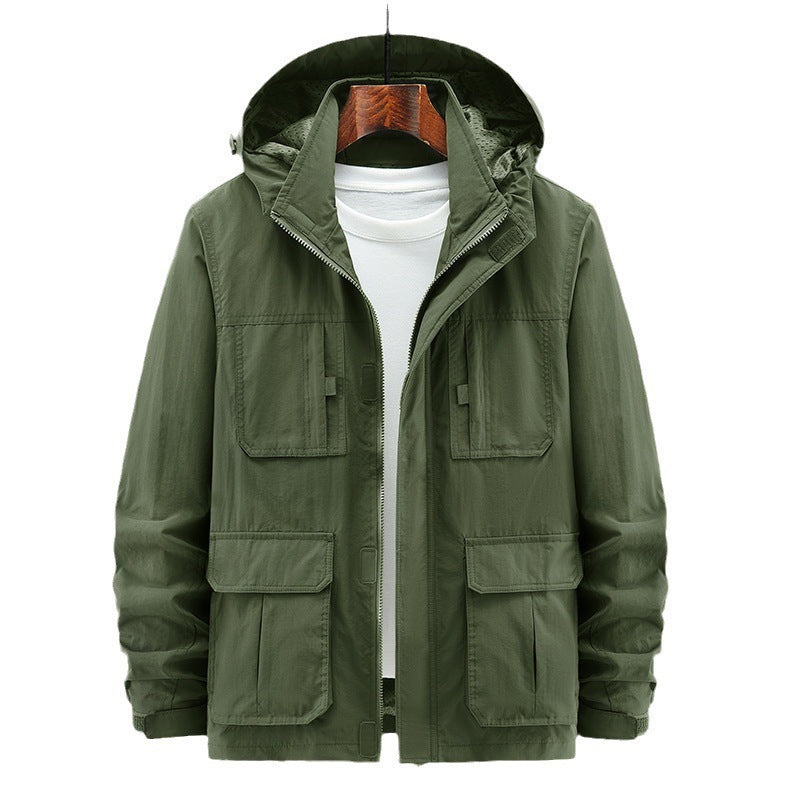 Men's Fashion Casual Loose Outdoor Shell Jacket