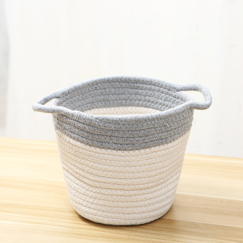 Creative Cotton Rope Art Bucket