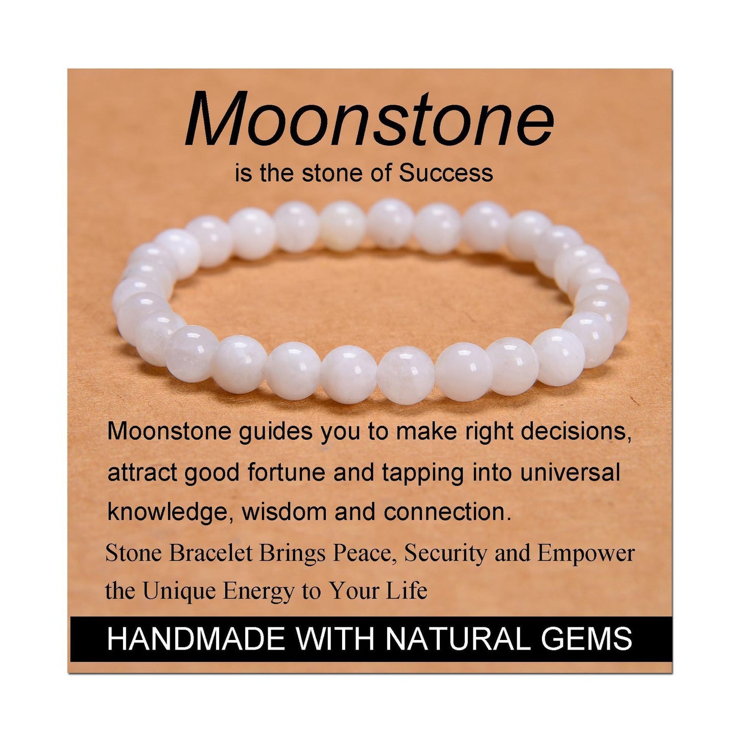 Single Circle Elastic String Green Chalcedony Bracelet