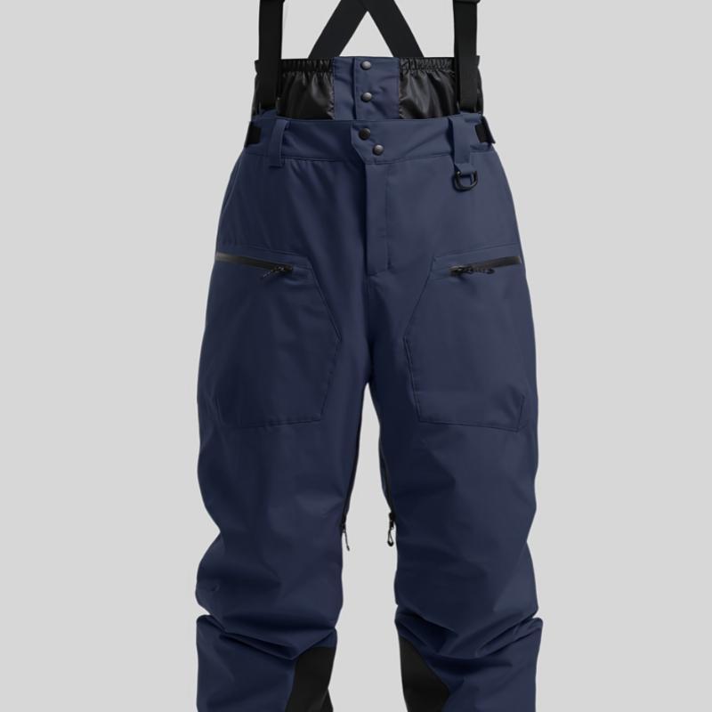 New Strap Thickened Waterproof Ski Pants Men