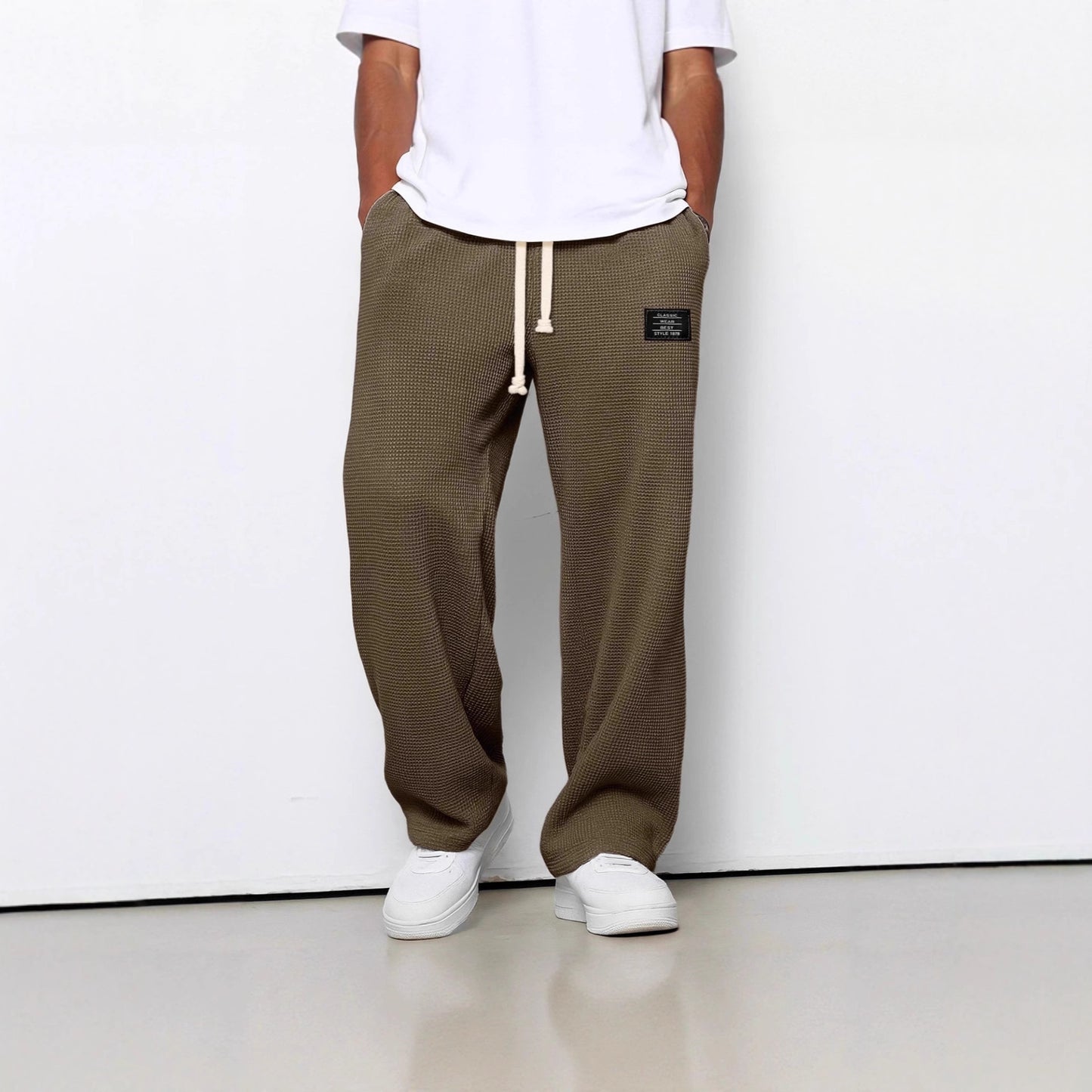 Men's Spring And Autumn Fashion Brand Loose Drooping Straight Exercise Casual Pants