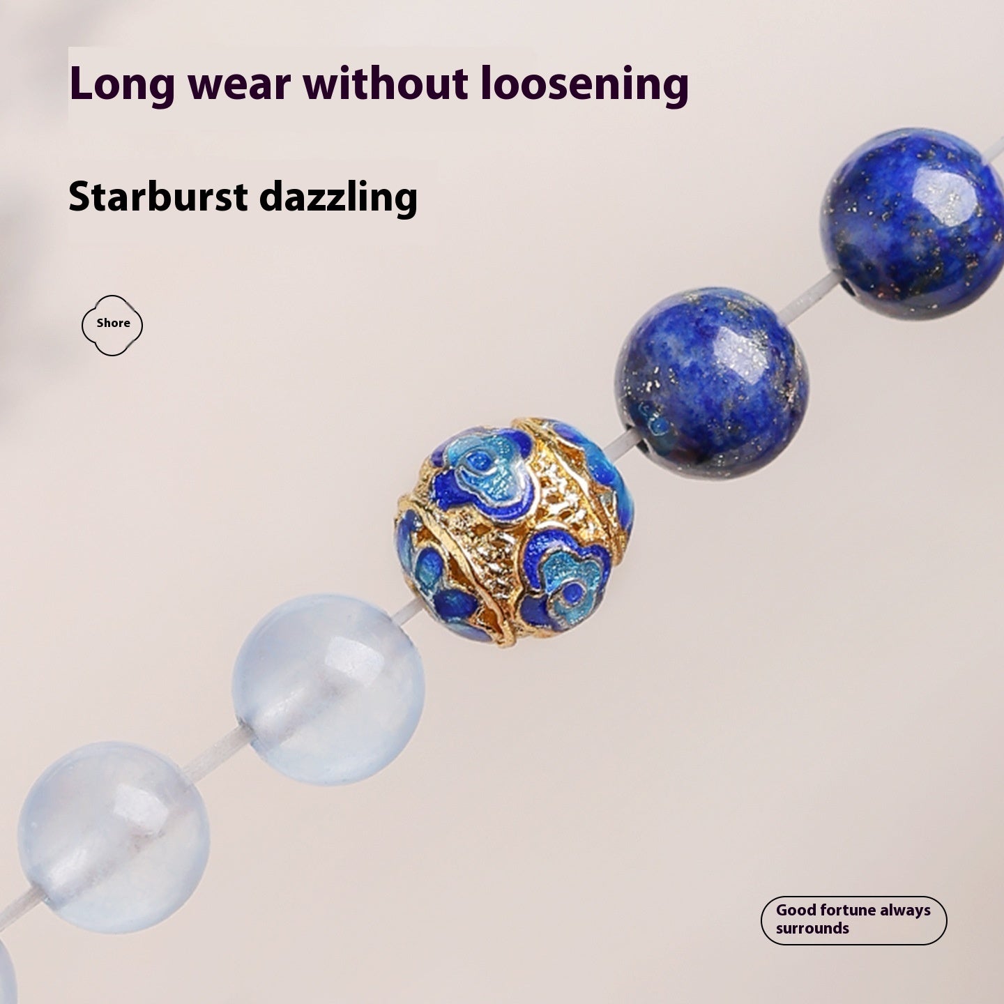 Natural Green Gold Stone Bracelet Women's Light Luxury Minority Exquisite