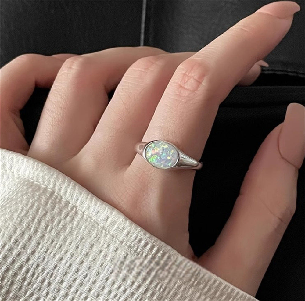 925 Sterling Silver Simple Bracelet Non-fading All-matching Little Finger Ring