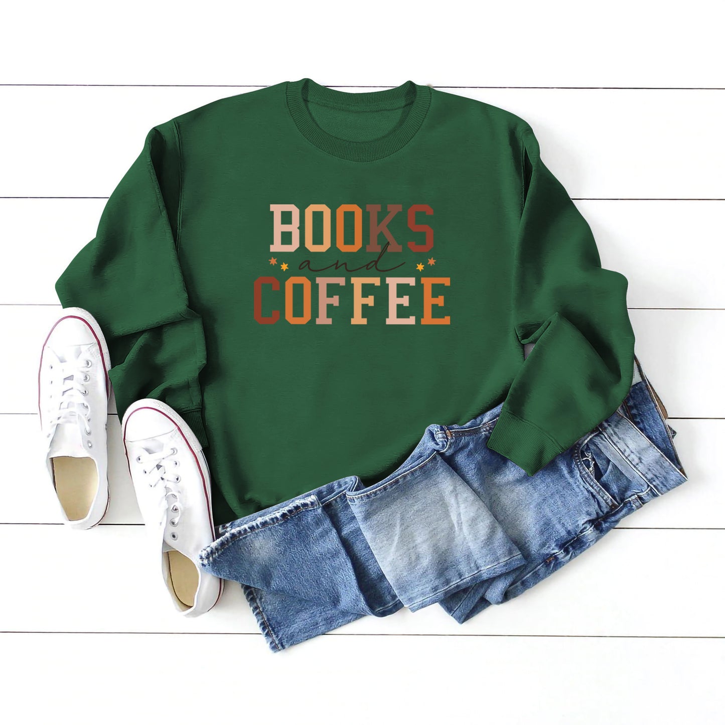 European And American Round Neck Sweater Women's Printing Stylish All-matching