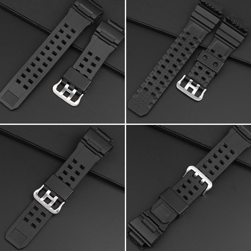 Camouflage Rubber TPU Resin Watchband Accessories