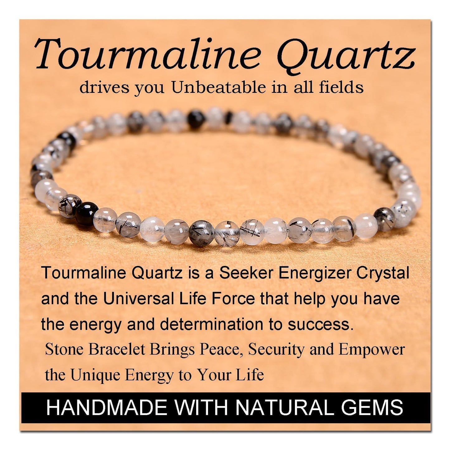 Single Circle Elastic String Green Chalcedony Bracelet