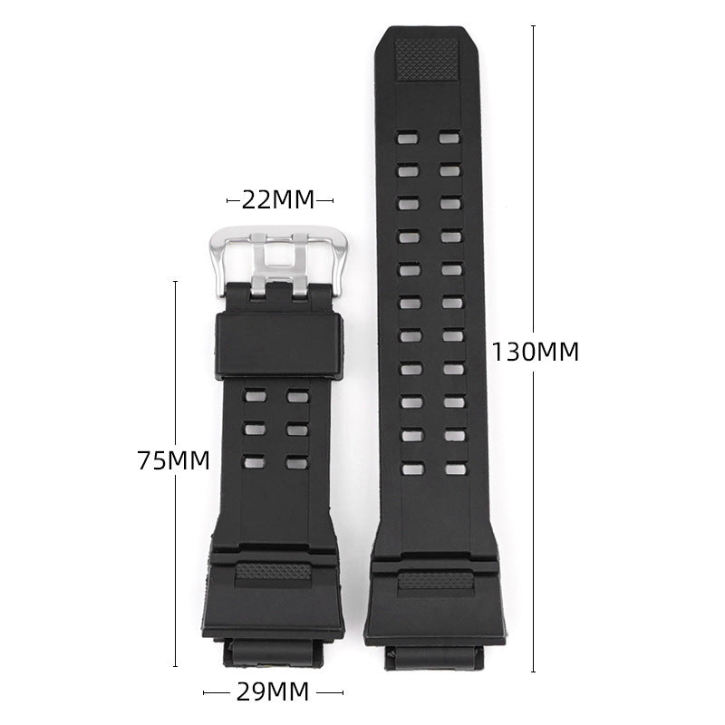 Camouflage Rubber TPU Resin Watchband Accessories