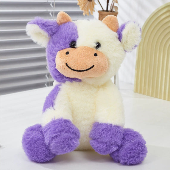 Toy Cute Sitting Cow Doll Cow Plush Toys Wholesale Ox Year Mascot