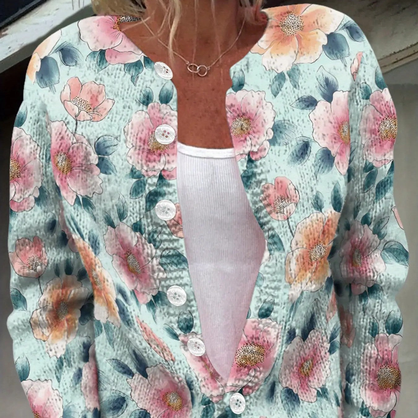 Color printed lightweight breathable spring and autumn layered sweater