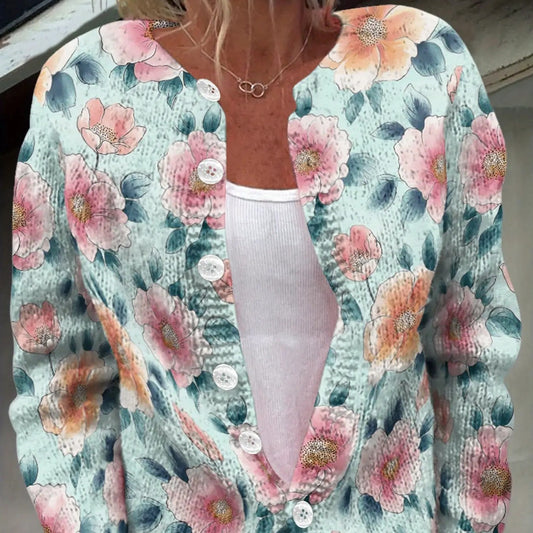 Color printed lightweight breathable spring and autumn layered sweater