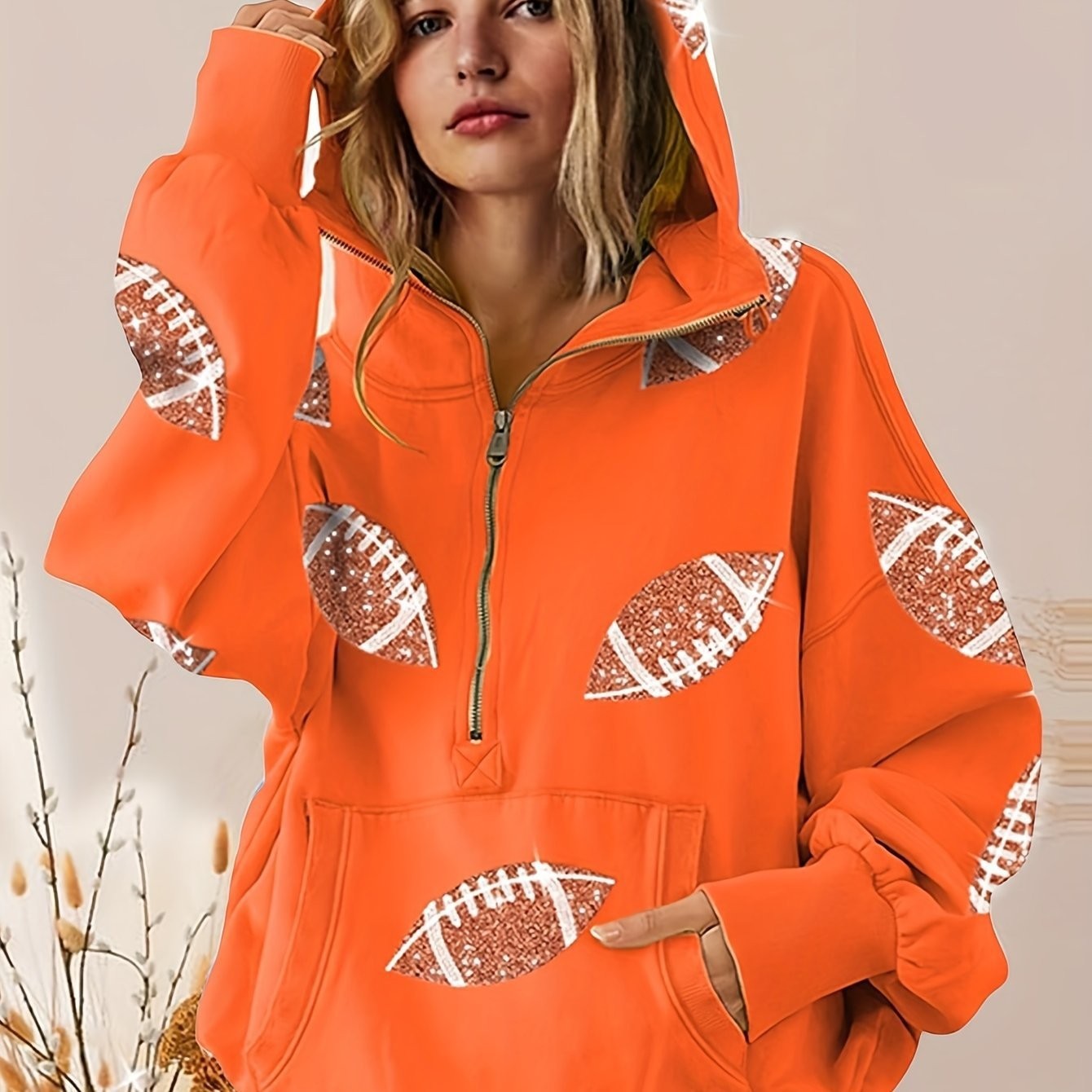 Sweater Women's Clothing Zipper Drawstring Long Sleeve