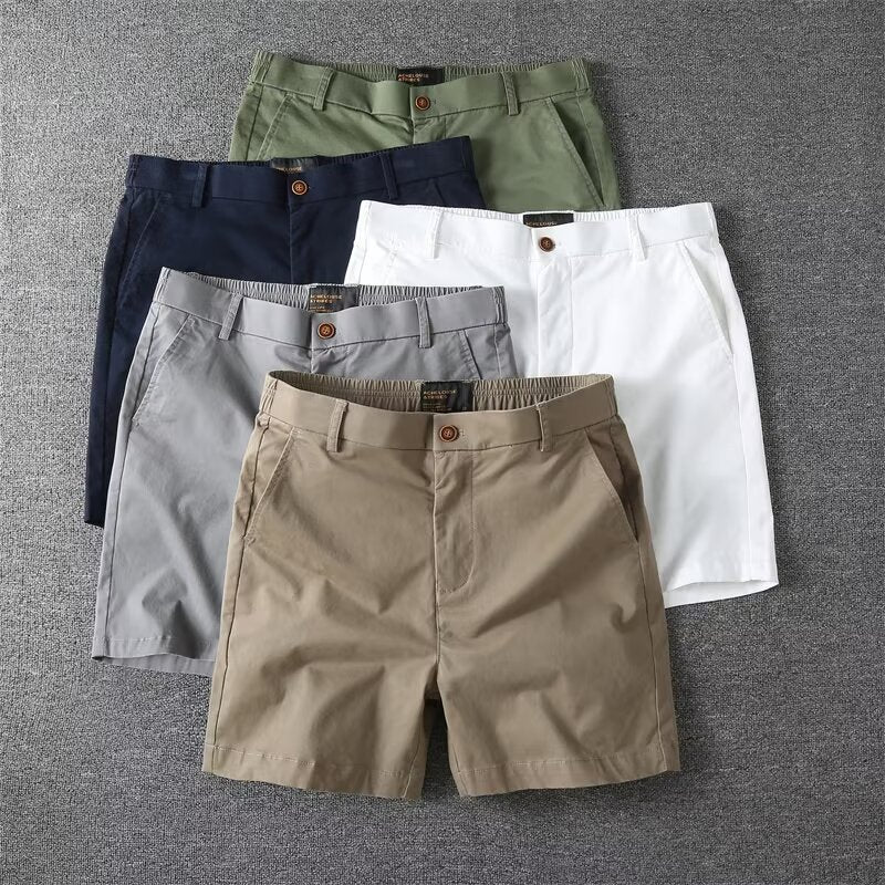 Men's Casual Slim Fit Straight Cargo Shorts