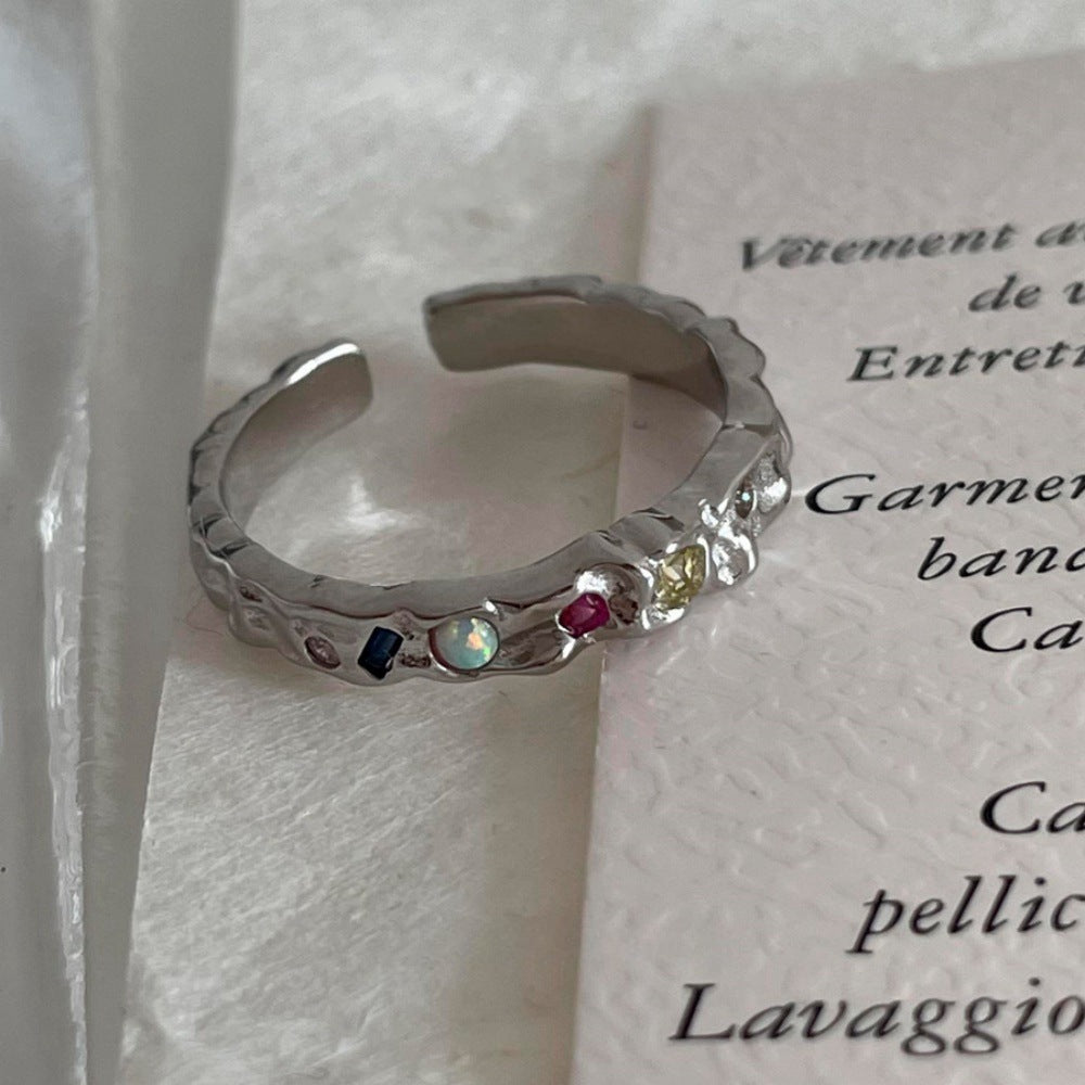 925 Sterling Silver Simple Bracelet Non-fading All-matching Little Finger Ring