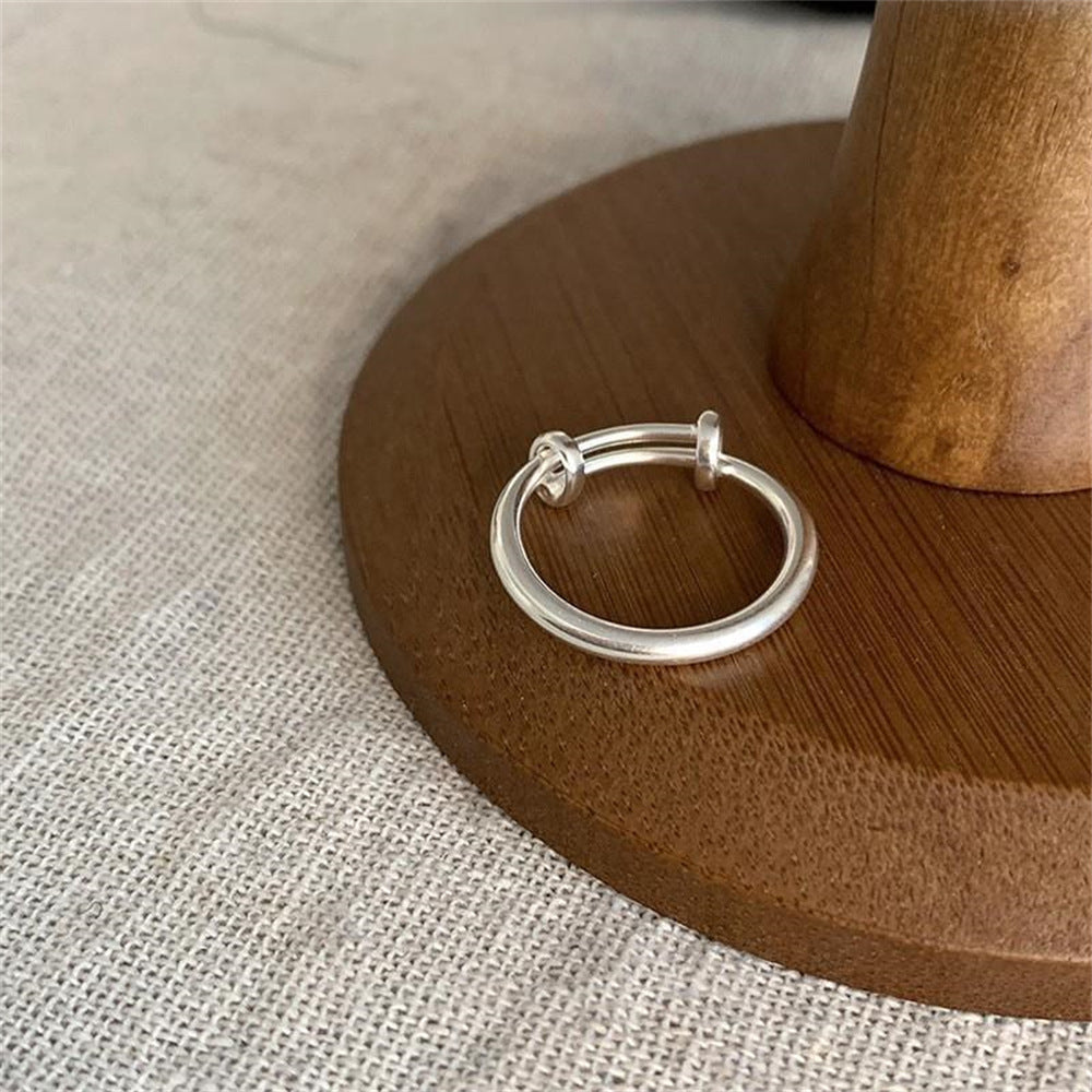925 Sterling Silver Simple Bracelet Non-fading All-matching Little Finger Ring