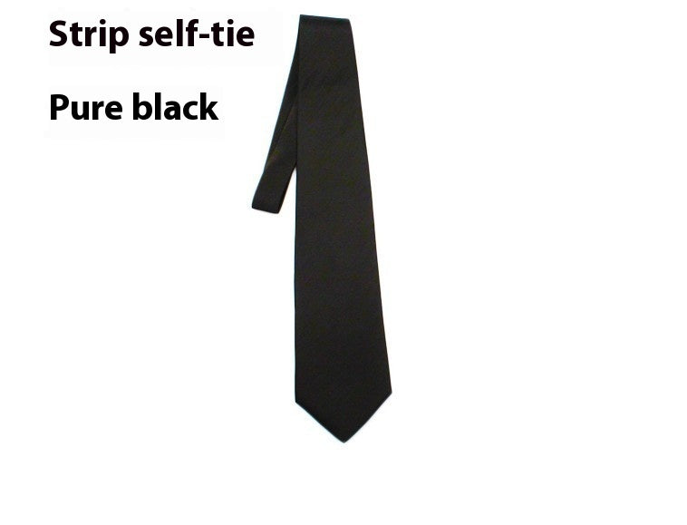 8CM Tie Men's Formal Wear Business Black Suit Hand Tie Work
