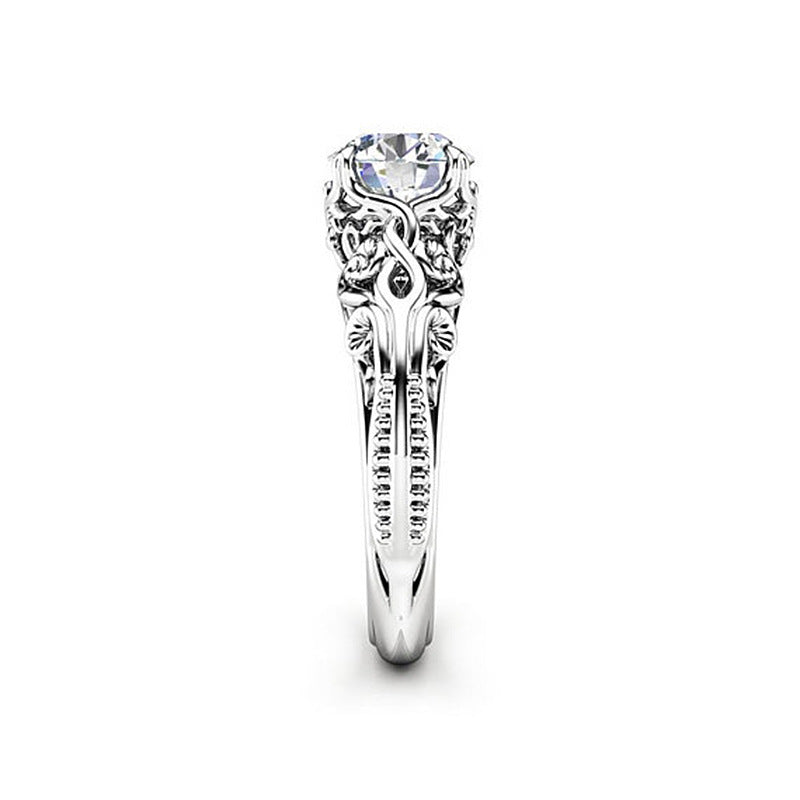 Fashion Zircon Ornament Women's Alloy Ring Jewelry