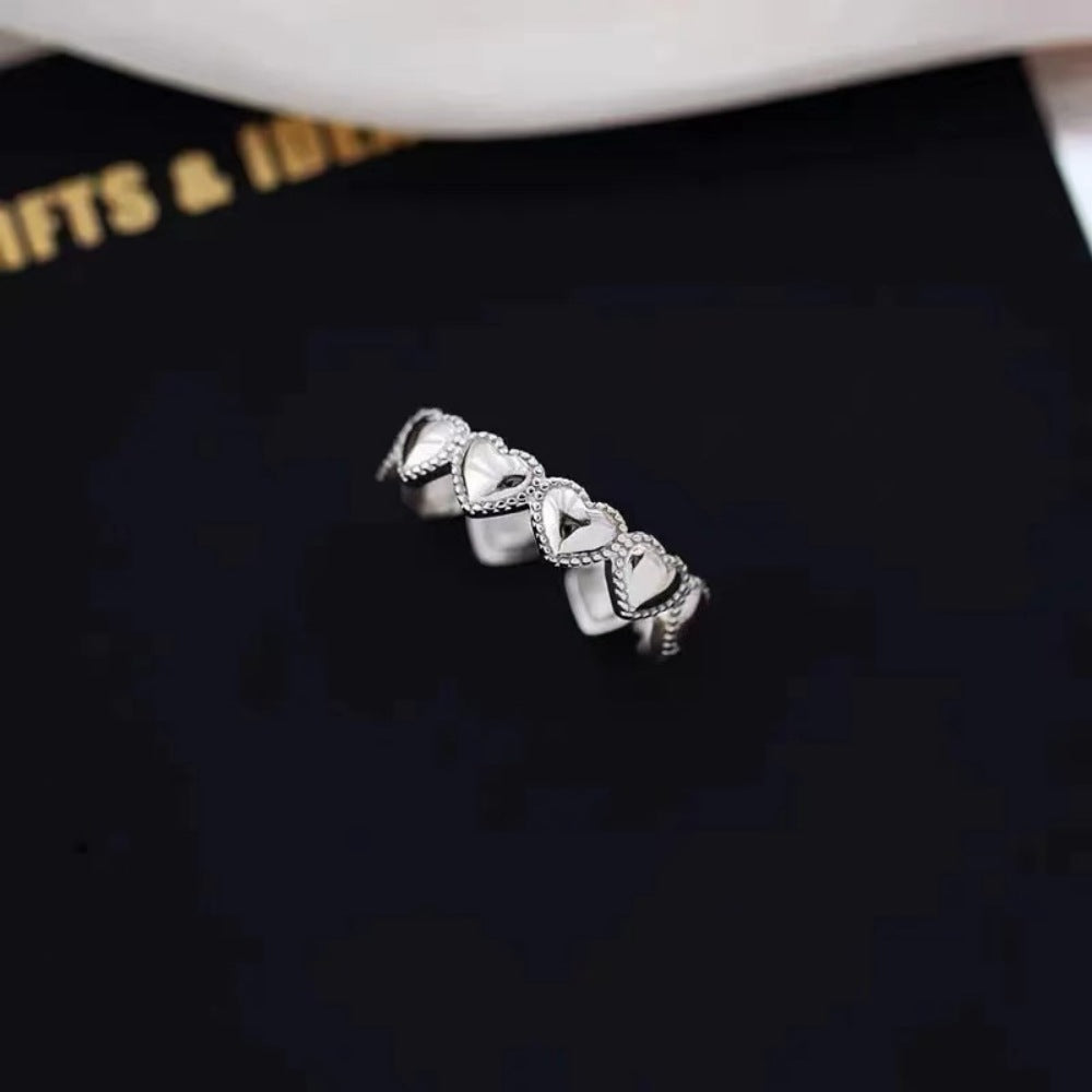 925 Sterling Silver Simple Bracelet Non-fading All-matching Little Finger Ring