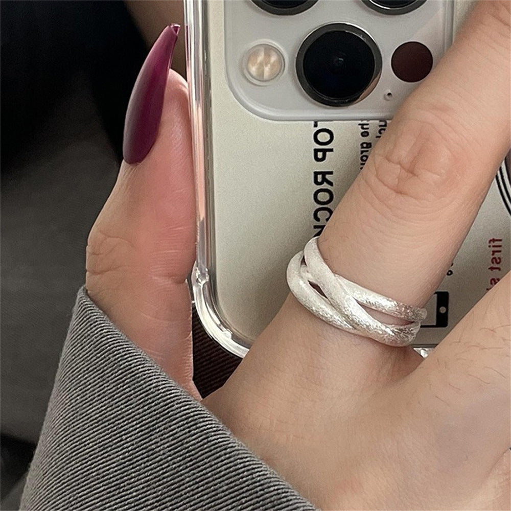 925 Sterling Silver Simple Bracelet Non-fading All-matching Little Finger Ring