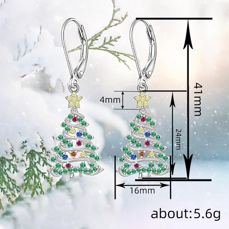 Christmas Tree Earring Pendant For Ladies
