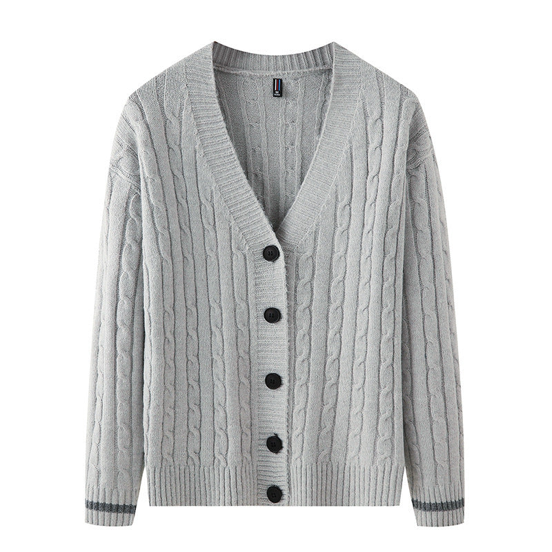 Men's Loose Korean-style Casual Long-sleeved Sweater