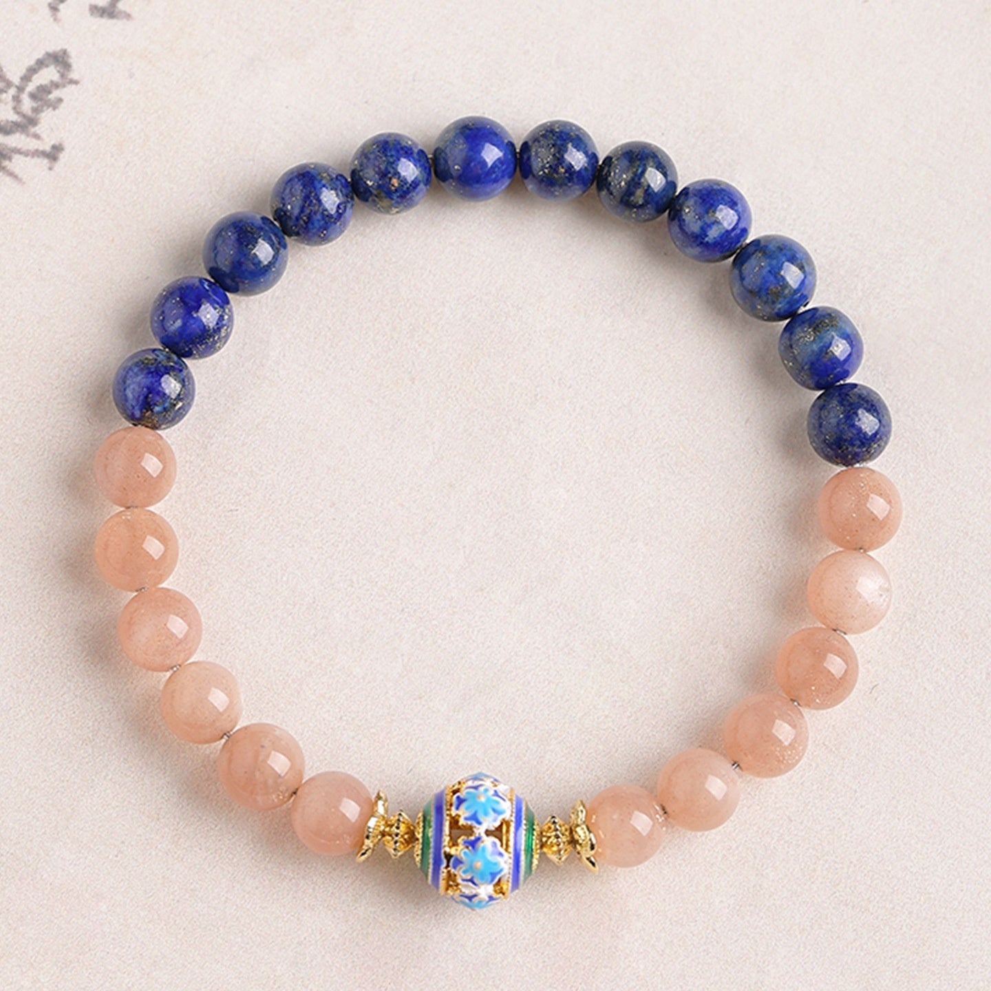 Natural Green Gold Stone Bracelet Women's Light Luxury Minority Exquisite