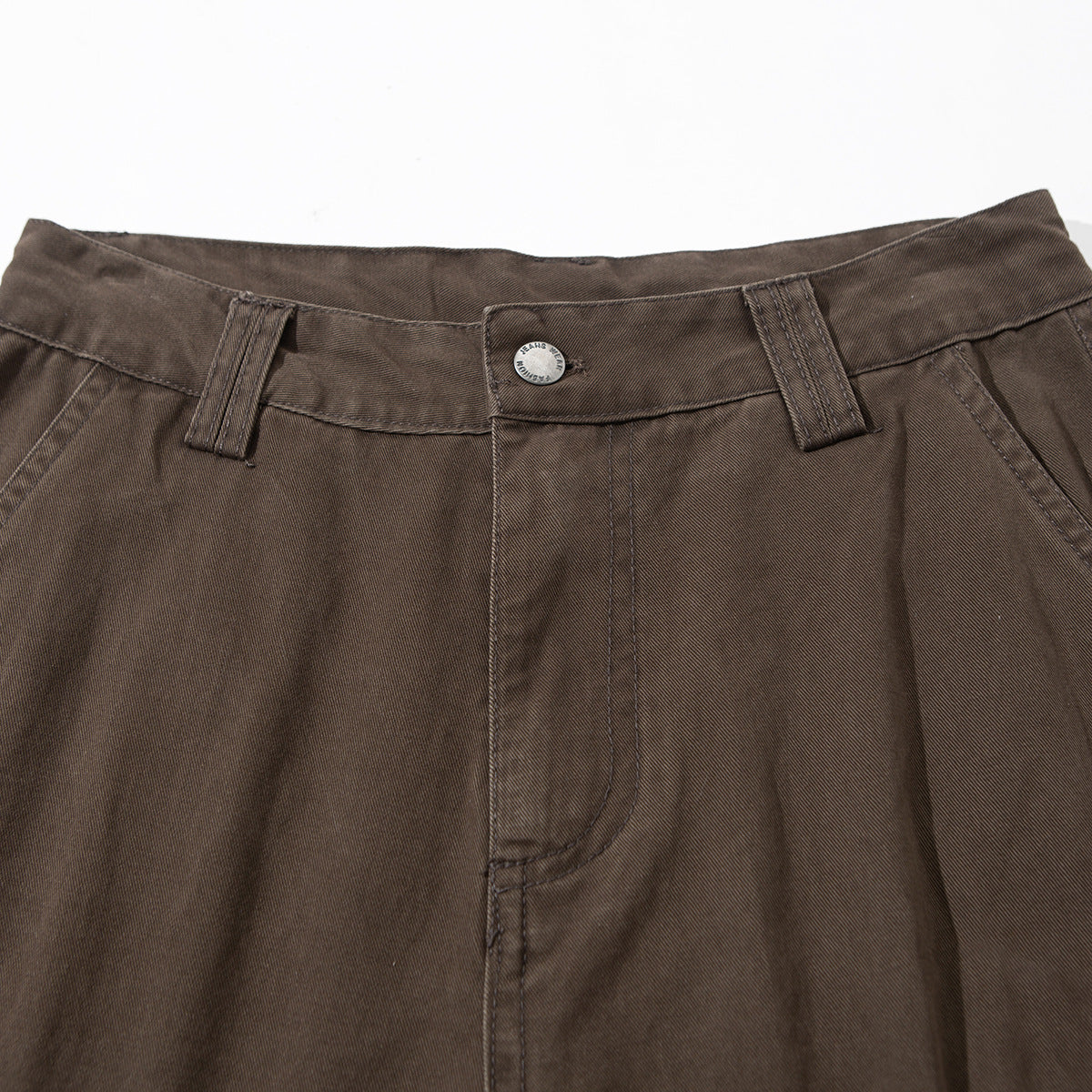 Vibe Straight Large Workwear With Pocket Cotton Trousers