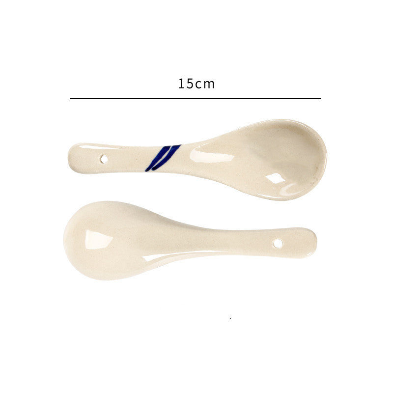 Four-piece Ceramic Soup Bowls, Cups And Flat Plates