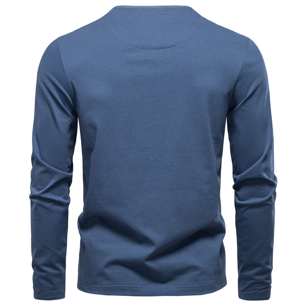 Men's Long Sleeve T-shirt Business Casual Bottoming Shirt
