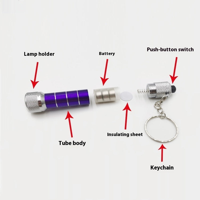 Mini 5led Lamp Flashlight Keychain Lighting