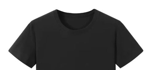 Short-sleeved T-shirt Men's Solid Color Inner Pure White Pure Black