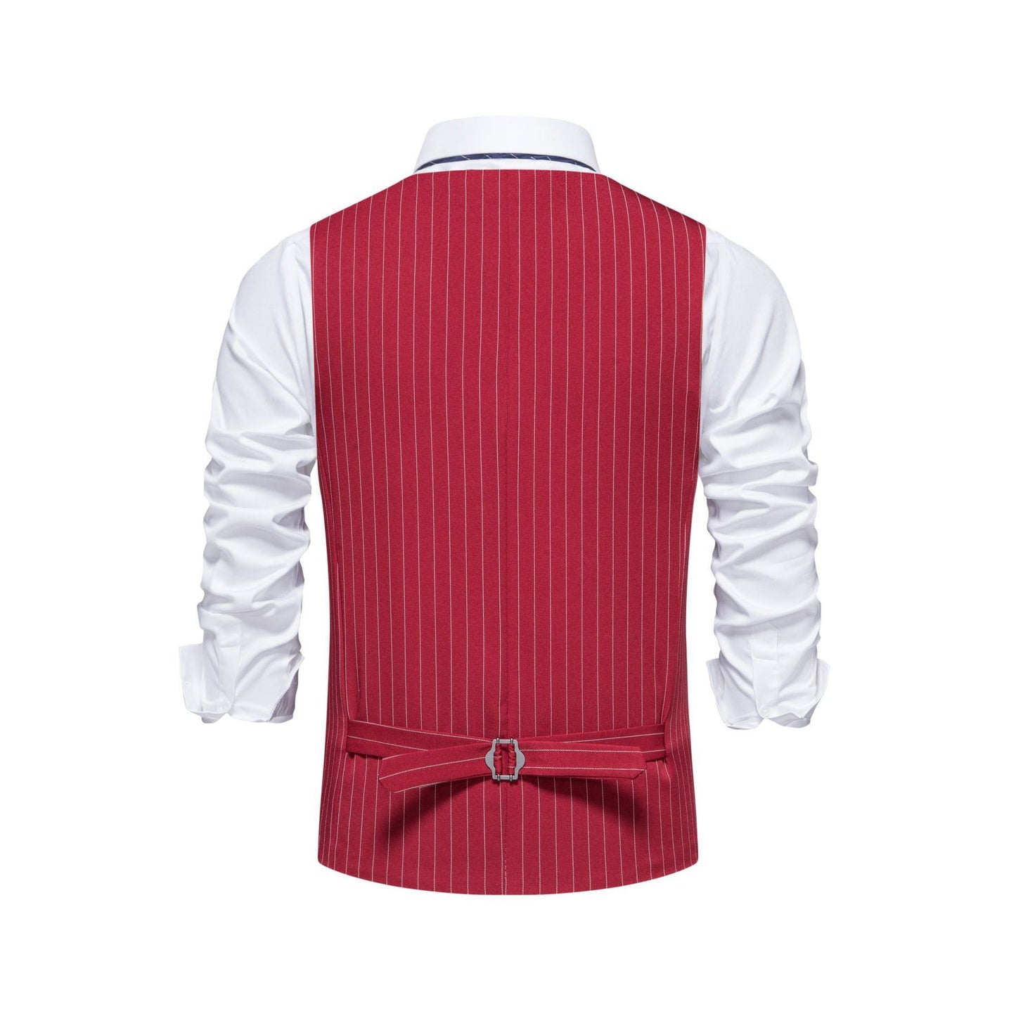 New Men's Striped Suit Vest Fashion Business Formal Wear