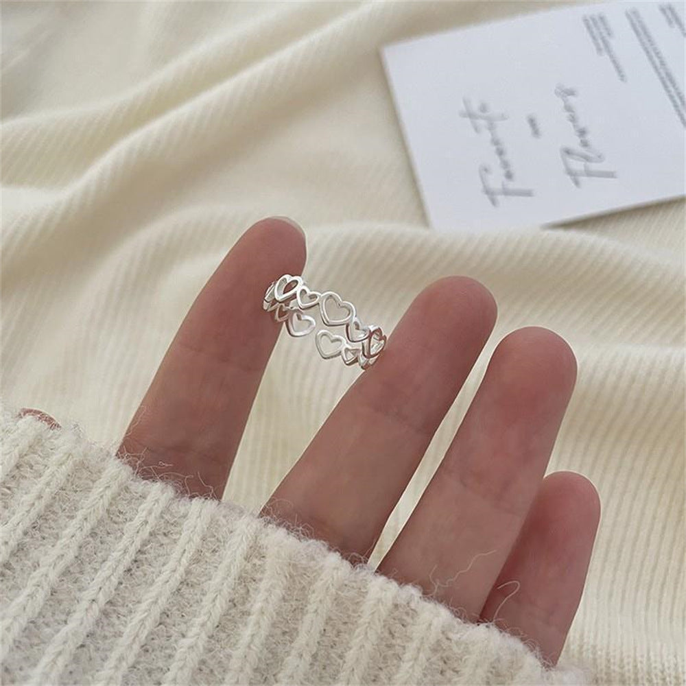 925 Sterling Silver Simple Bracelet Non-fading All-matching Little Finger Ring