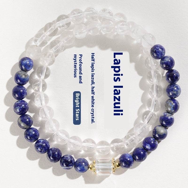 Natural Green Gold Stone Bracelet Women's Light Luxury Minority Exquisite