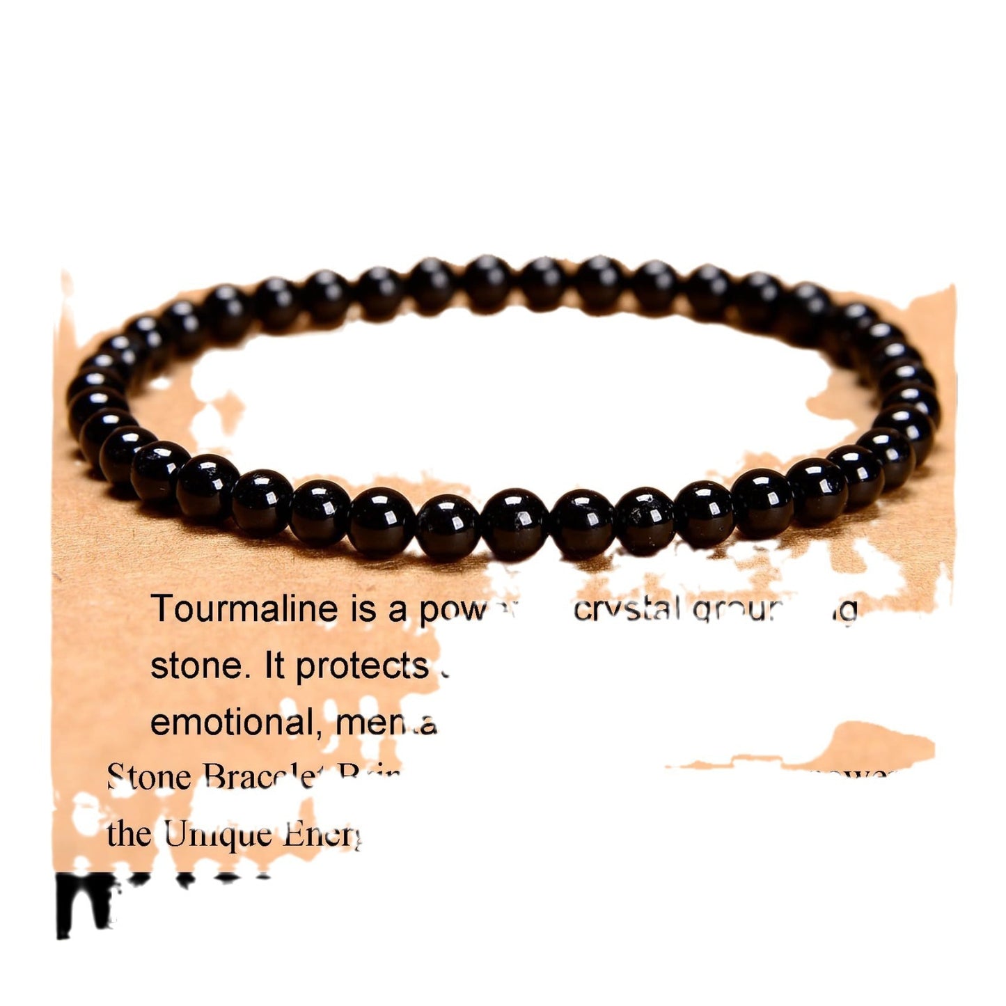 Single Circle Elastic String Green Chalcedony Bracelet