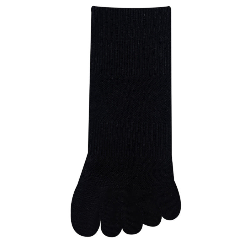 Women's Solid Color Simple Short Thin Five Toe Socks