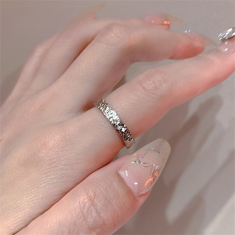 925 Sterling Silver Simple Bracelet Non-fading All-matching Little Finger Ring