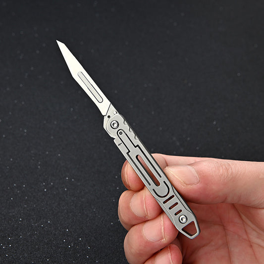 Stainless Steel Art Knife Portable Keychain